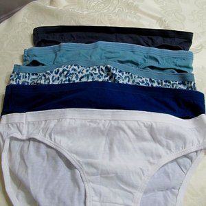 Set of 5 Bikini Panties Size 7 NWT